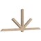 Ekena Millwork Kennewick Smooth Timber Gable Bracket, Douglas Fir, 96"W x 36"H x 3 1/2"D x 3 1/2"F, 9/12 Pitch GBW096X36X0404KEN00SDF - alternate 5